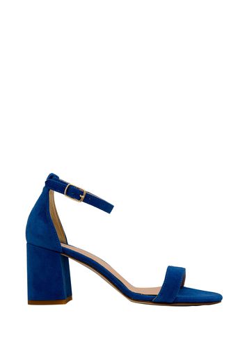 Sandalo con tacco bluette donna