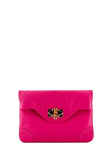 Borsa "mini fancy" in pelle sauvage fuxia donna