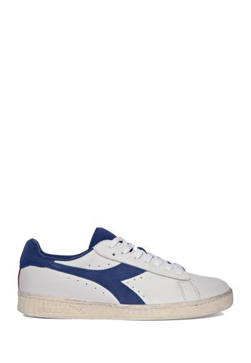 Diadora game low used white/bijou blue uomo (501.174764)