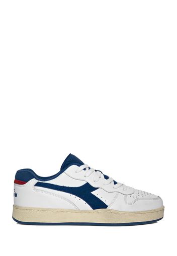 Diadora mi basket low used white/bijou blue uomo (501.175757)