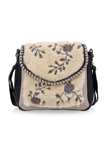 Borsa a tracolla All for Love in pelle con motivo floreale