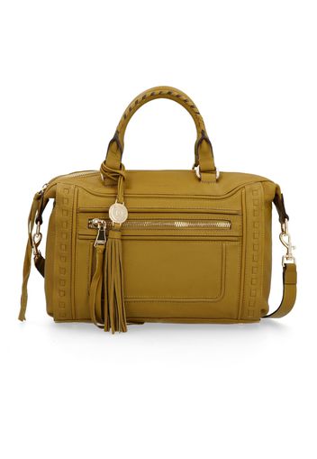 Borsa in pelle Kimberly Satchel con cuciture a vista