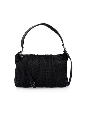 Borsa a spalla in pelle "Woven all for Love"