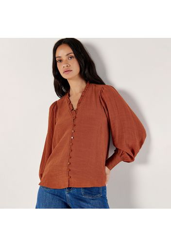 APRICOT Camicia con scollo a V con rouches