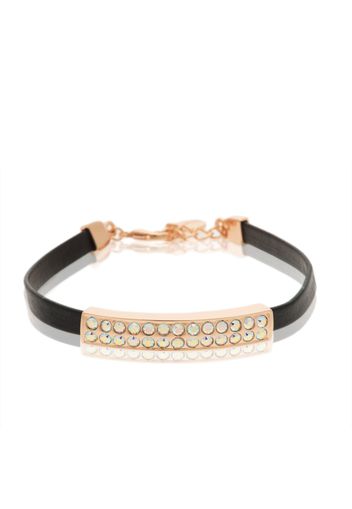 Bracciale con cinturino in pelle Elementi Swarovski®