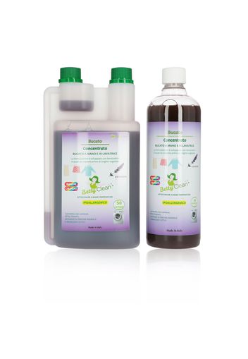 Kit bucato: detersivo concentrato e ricarica (1l + 1l)