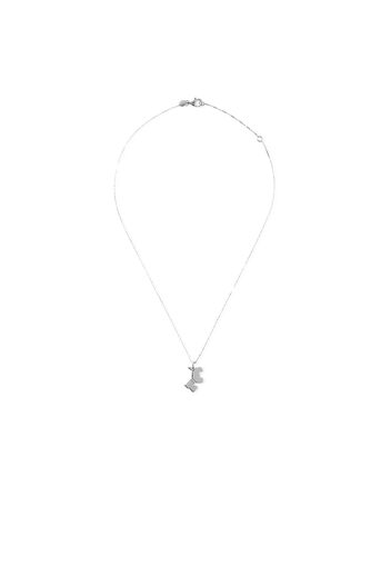 Collana in argento 925 placcato platino con pendente a scelta