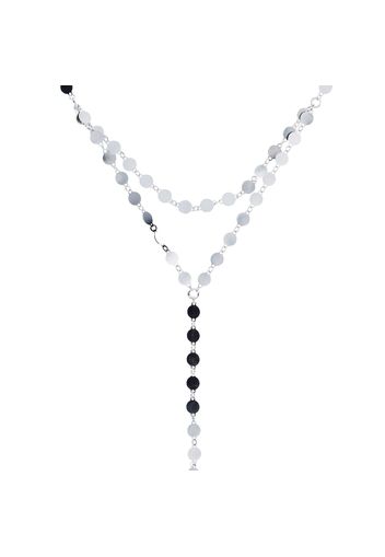 Collana multifilo made in Italy placcata platino