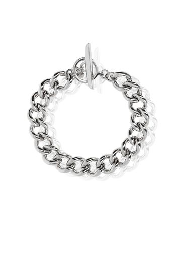 Bracciale maglia groumette placcato platino