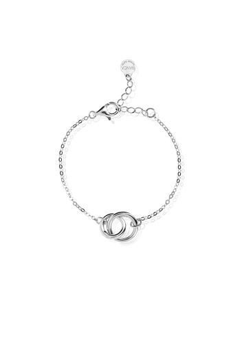 Bracciale in argento 925 con anelli concatenati