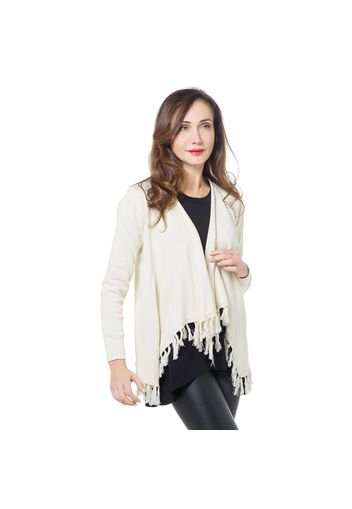 Cardigan in maglia con frange decorative