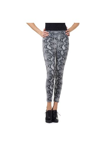 Caresse jeans con stampa animalier effetto modellante