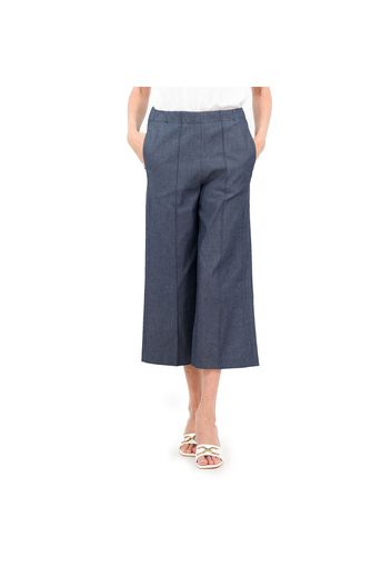 Pantalone in jeans estivo con nervatura