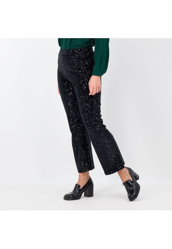 Pantaloni in velluto con paillettes