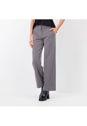 Pantaloni in gessato con lamé