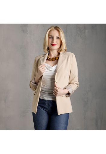 Blazer a un bottone in tessuto elasticizzato