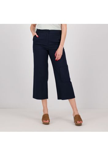 Pantaloni cropped con gamba ampia