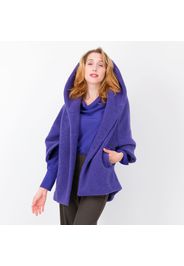 Cappotto in velour con manica 3/4