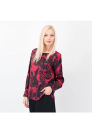 Blusa fantasia con bottoni gioiello