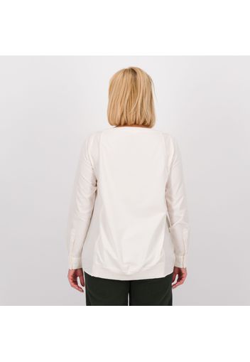 Colour Lab Blusa in tessuto stretch e popeline di cotone