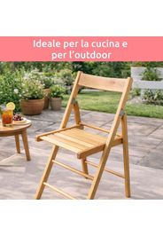 Compactor Sedia pieghevole in legno di faggio Fiesta