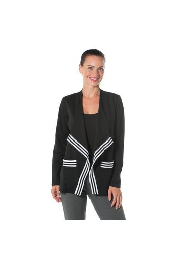 Cardigan asimmetrico in felpa