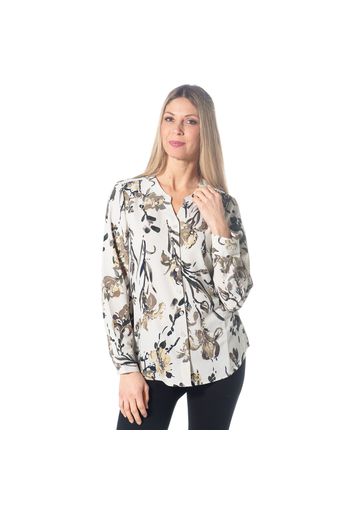 Camicia maniche lunghe collo alla coreana