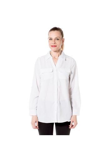 Camicia a maniche lunghe con tasche applicate