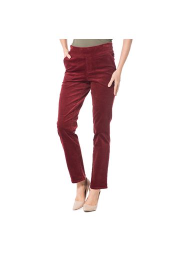 Pantaloni skinny in velluto a coste