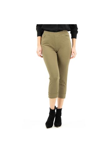 Pantaloni Capri in cotone stretch