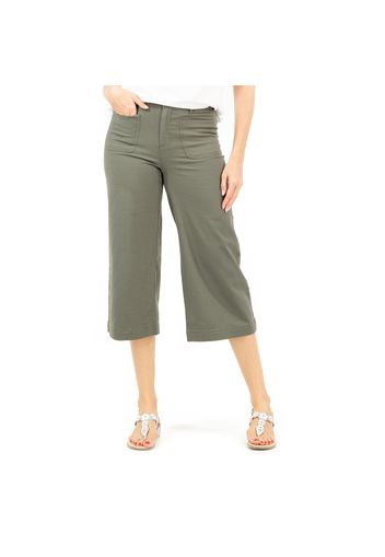 Pantaloni ampi in cotone stretch