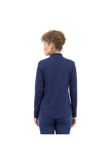 Denim & Co Tunica in maglia Collo a lupetto Cotone stretch Fondo stondato