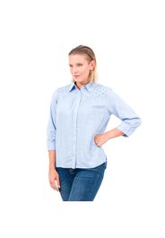 Camicia in lino e viscosa