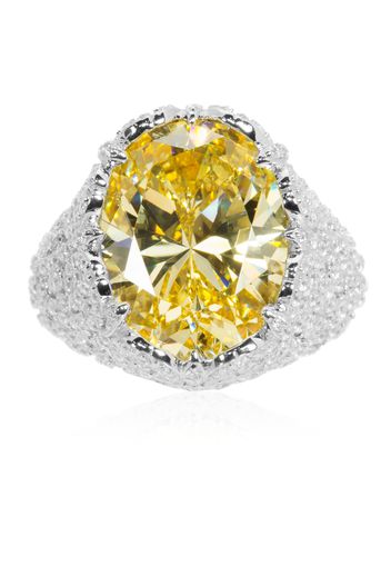 Giallo Anello pari a 11.26ct in argento 925