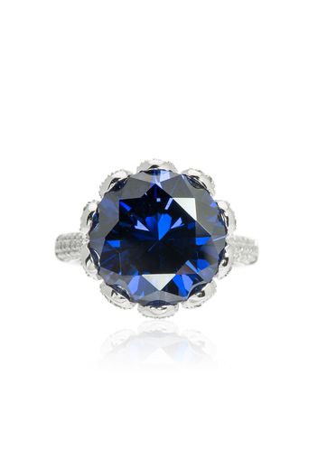 Anello in argento 925 con simulante tanzanite pari a 9.52ct