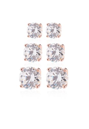 Set 3 orecchini pari a 3.5ct in argento 925