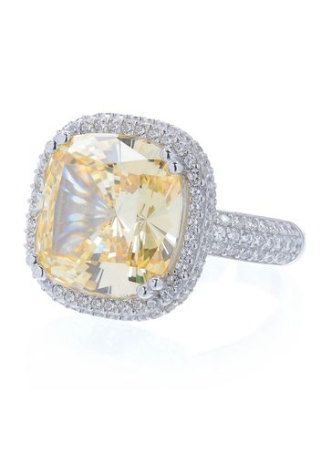 Giallo Anello pari a 11.49ct in argento