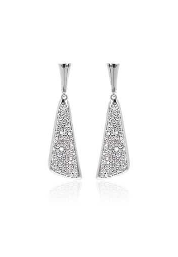 Orecchini argento 925 placcato rodio 2.43ct