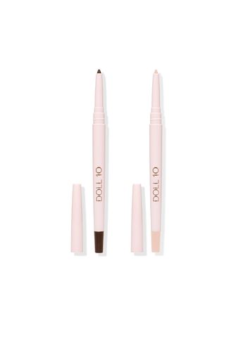 2 eyeliner in gel: marrone e rosa brillante