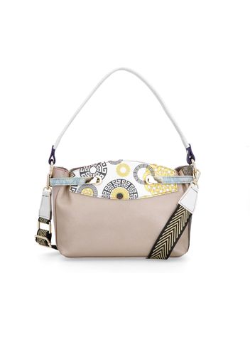 Borsa a spalla in pelle patchwork Moira