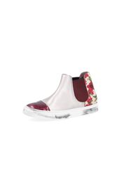 Sneakers in pelle con suola 3 cm