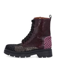 Ebarrito Biker in pelle con tacco 5 cm