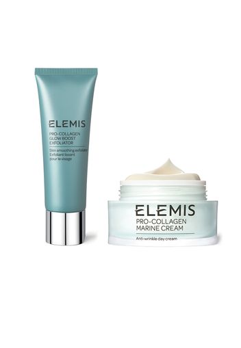 Kit esfoliante Pro-Collagen: Glow Boost + Marine Cream