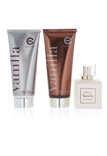 Kit profumo, crema corpo, bagnoschiuma alla vaniglia