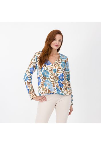 Blusa incrociata fantasia