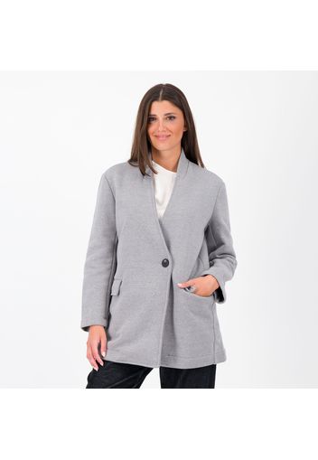 Cappotto in felpa collo bomber