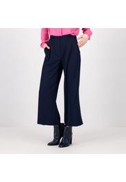 Pantaloni in cady crêpe con spacchi ai lati