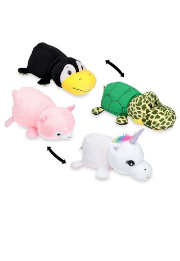 2 peluche reversibili: unicorno e tartaruga