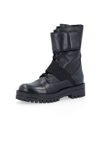 Biker in pelle con tacco 5cm