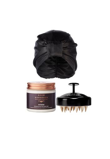 Kit capelli: maschera Intense + turbante + massaggiatore